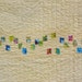 Yellow Little Bits Modern Patchwork Baby Crib Quilt / Blanket - READY TO SHIP