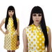 Mod Mini Dress Yellow 60s Polka Dots Colorblocked Harlequin Joker 1960s 1970s 70s Reserved for makeupmadam