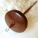 Hand Turned Drop Spindle - Large Mahogany and Brazillian Cherry (3.1 oz)