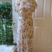 Garden party soft rayon flowery dropped waist dress with full slip Gatsby style M