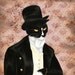 I Love Mr Darcy Tuxedo Cat Art, Cat Dressed in Regency Clothes 5x7 Fine Art Print