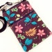 Small Shoulder Bag, Cross Body Bag, Sling Purse in Brown with colorful leaves