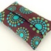 Pocket Tissue Holder, Travel Tissue Holder, Kleenex Travel Tissue Holder, Reclosable, Tissue Case, Pocket Tissue Cover, Brown Green and Blue