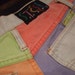 Vintage 80's 90's High Waisted Color Block Mom Jean Shorts...
