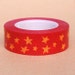 Funtape Masking Tape - Red & Yellow Stars