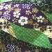 Weekly Special Offer -- Sale -- Gorgeous Sakura Flowers Design Green/Purple Combo -- Japanese Kimono Style -- EK-QS38313C