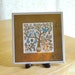 mid century berggren christmas tile or trivet