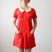 vintage 1960's red mini dress