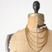 crescent fringe necklace - vintage 1970's bohemian fringe necklace