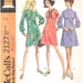 Vintage McCall's 2127 Mod or Boho Dress with Full Sleeves, Cuffs and Heart Shaped Bodice Sewing Pattern Bust 36 Uncut