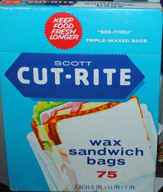 Scott CutRite Sealed in Box 75 Wax Paper Sandwich Bags