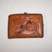 Leather Wallet Hand Tooled Coin Purse