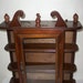 Wood Curio Cabinet with Glass Door