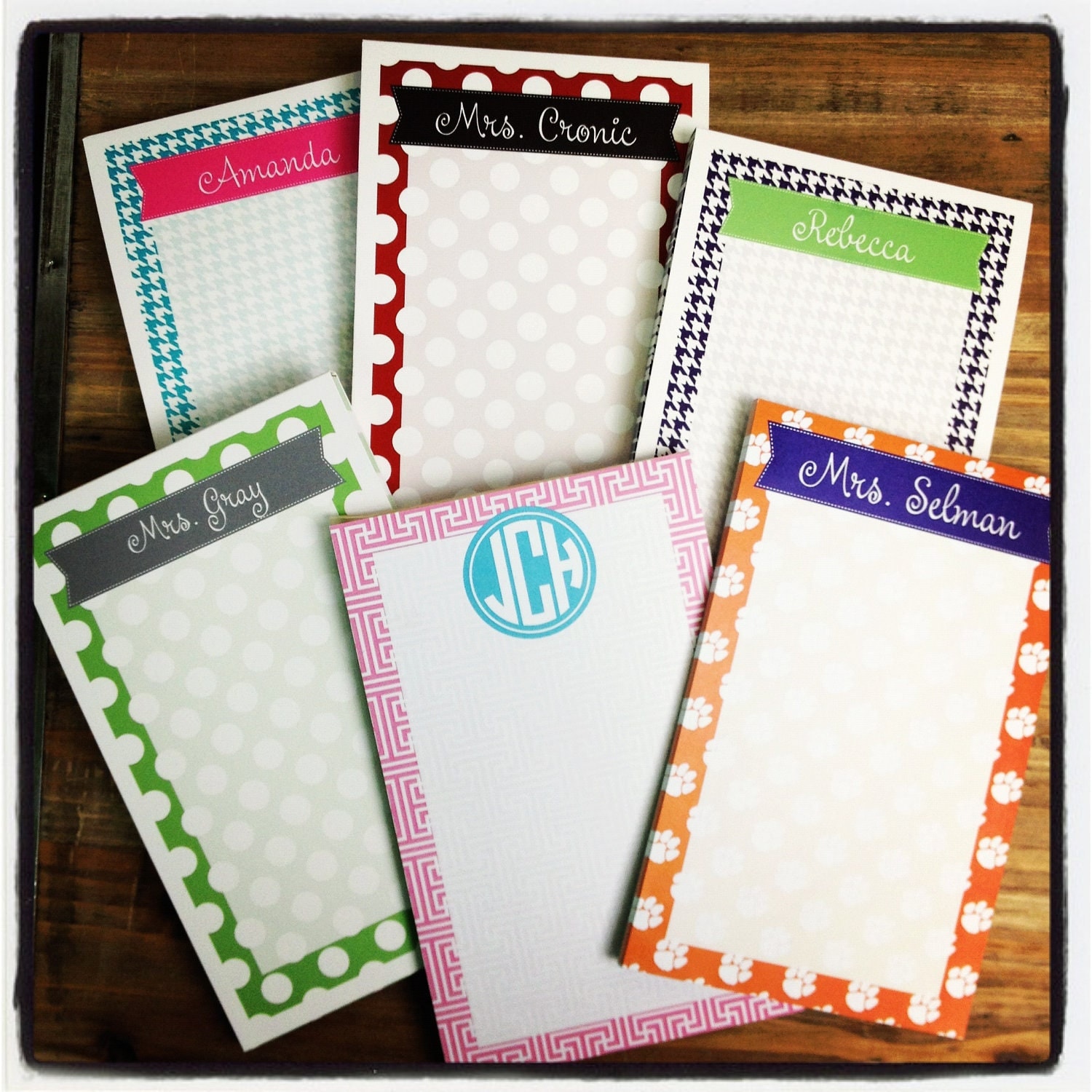 Personalized Notepads set of 2