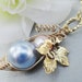 Hand Crafted Mother And Child Wire Wrapped Gold Pendant Necklace - Swarovski Pearls. Personalized New Mother New Baby Gift