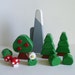 Canadian Woodland Set, 10- piece Kids Wooden Toy Mountain Forest Accessories Waldorf inspired- Introductory price