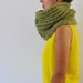 Chunky Cowl Scarf Neckwarmer with Buttons Green Peridot Pistachio Green Big Warm Cozy Hand Knit Winter Accessories Winter Fashion