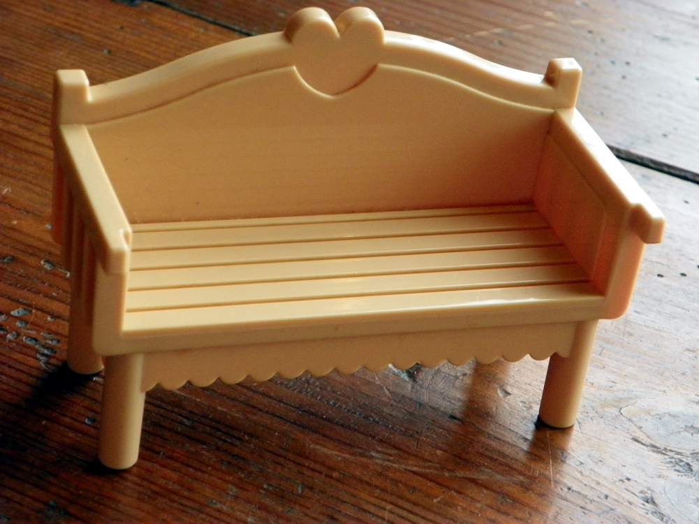 Vintage Miniature Garden Bench Dollhouse Furniture Haute Juice