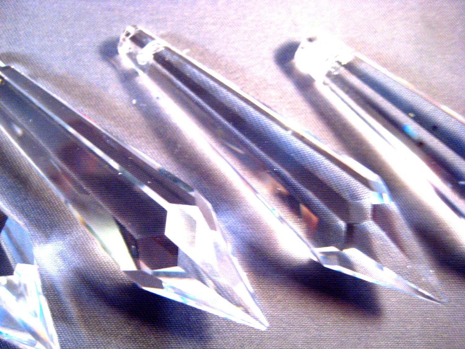 1 50mm Chandelier Crystal Prisms FULL LEAD Crystal Icicle