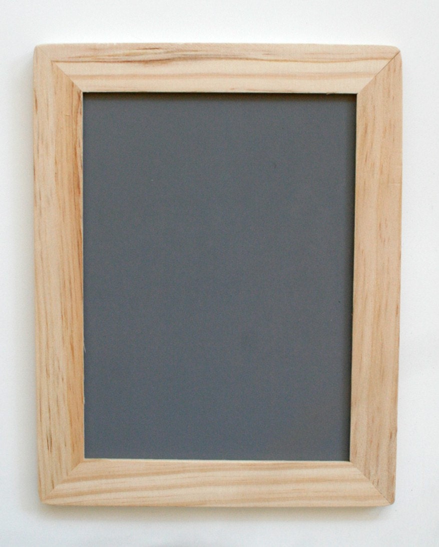 Simple Wood Frame Chalkboard 5 x 7 Board Size by InTheClear