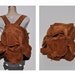 RESERVED vintage leather backpack vintage brown LEATHER BACKPACK tote rucksack back pack ruck sack