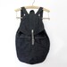 Vintage backpack / dark denim rucksack