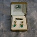 Vintage Mt. Saint Helens Ash Emerald Apple Earrings