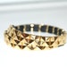 Silver studded arm cuff bracelet armlet