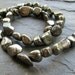 Golden Pyrite Smooth Nuggets, 16" FULL strand, 7 - 16mm (8egc1)