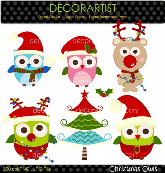 holiday owl clipart - photo #49