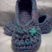 Ladies Slippers.....in Turquoise and Lavender, in YOUR size.