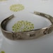vintage 50s sterling silver engraved initials MES cuff bracelet