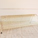 Vintage Mid Century Record Rack in Gold