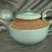 Ceramic Teapot in Sky Blue and Speckled Brown Clay