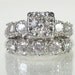 Vintage Diamond Wedding Ring Set - 1.51 Carats Total Weight