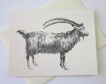 Goat Note Cards Stationery Set of 10 Cards