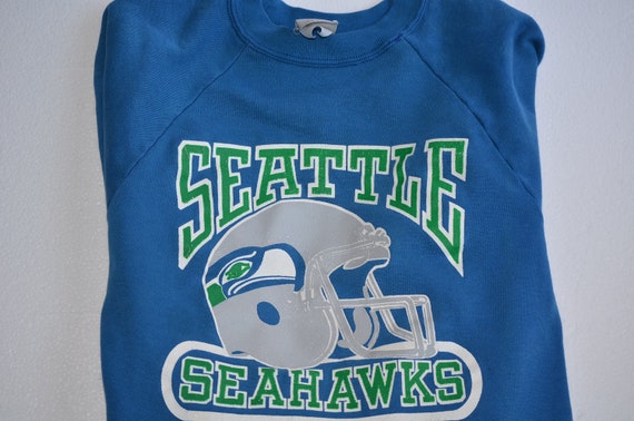 Vintage Seattle Seahawks Football Royal Blue And Green