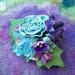 Blue Rose Hair Clip