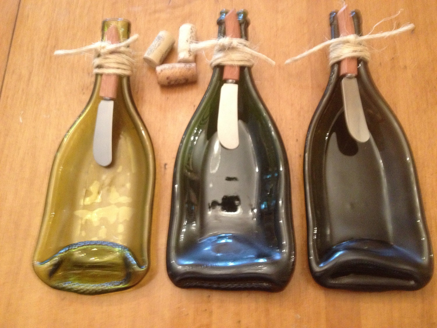 Recycled Wine Bottle Serving Dish
