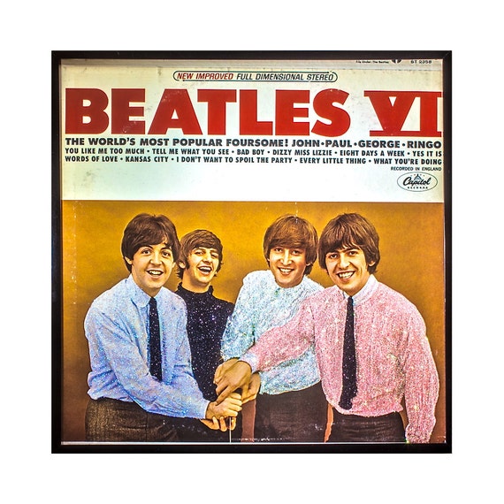 Glittered Vintage Beatles VI Album