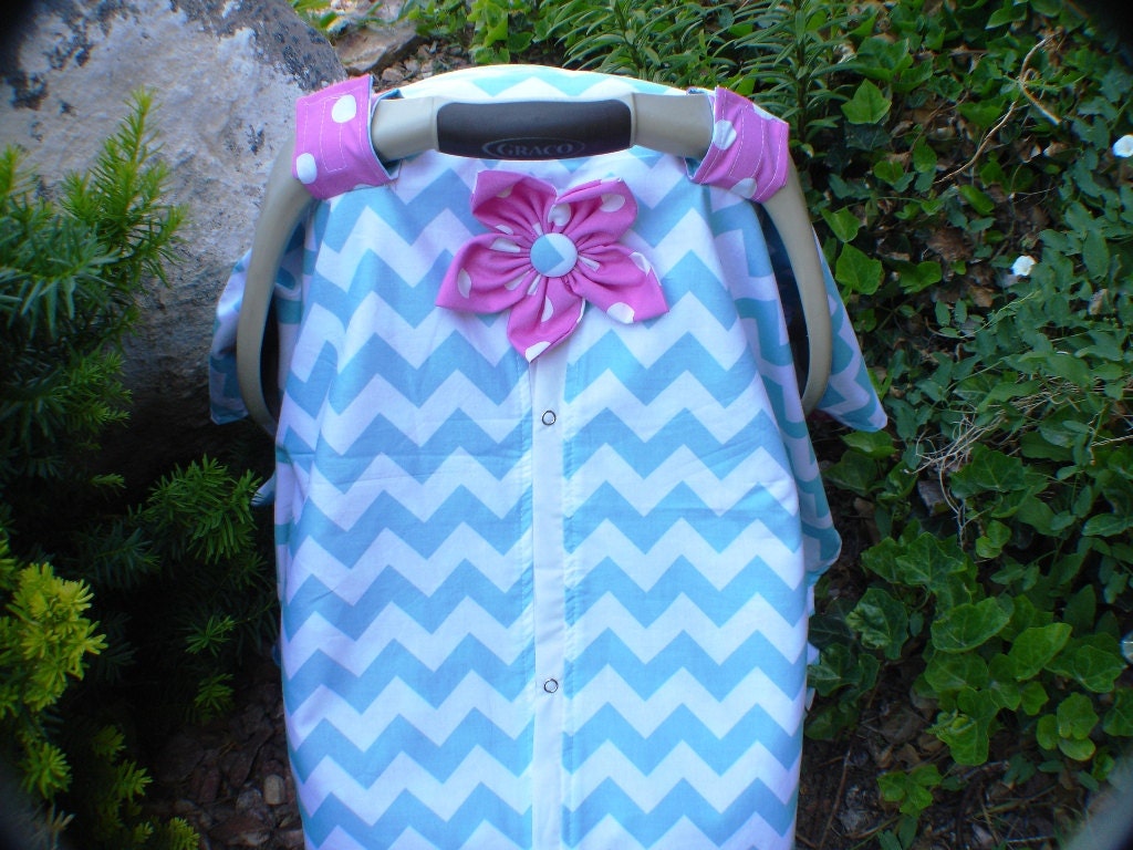 Girl Car seat Canopy / Car seat cover / car seat by CoveredNLove1