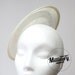 Large Round Ivory Saucer Sinamay Fascinator Hat Base for Millinery