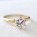 Vintage 14k gold engagement solitaire ring