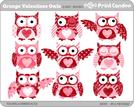 valentine's day owl clipart - photo #31