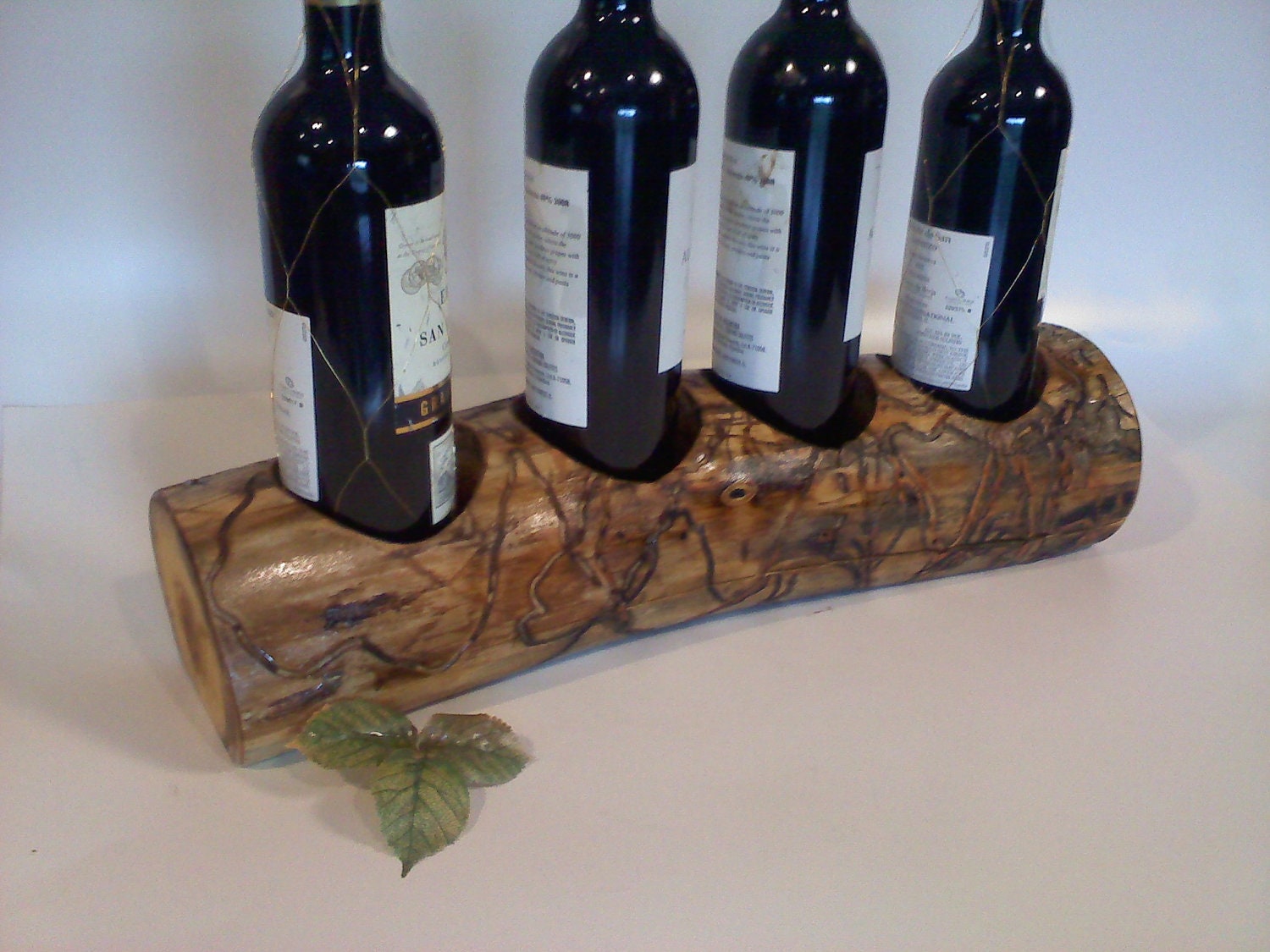 Wine Rack in Colorado aspen by AspenBottleHolders on Etsy