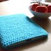 iPad Case iPad Sleeve IPad Case iPad Cover Minimalist SEAFOAM Naturally Cushioned Crochet iPad Carrier Colorful Unique Gift Idea