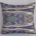 16x16 Silk cotton Uzbek Ikat Pillow case - BOTH SIDE IKAT