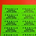 60 PERSONALIZED FRAGILE Handle with Care Neon Green 1-Inch Labels. 2825