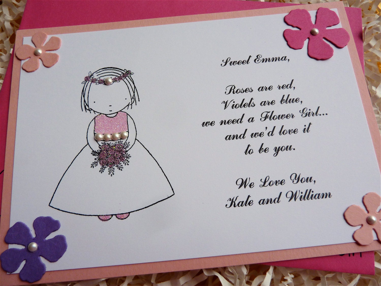 Flower Girl Invitation Card 1