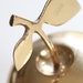 Vintage Brass Apple Container - Jewelry Trinket Box